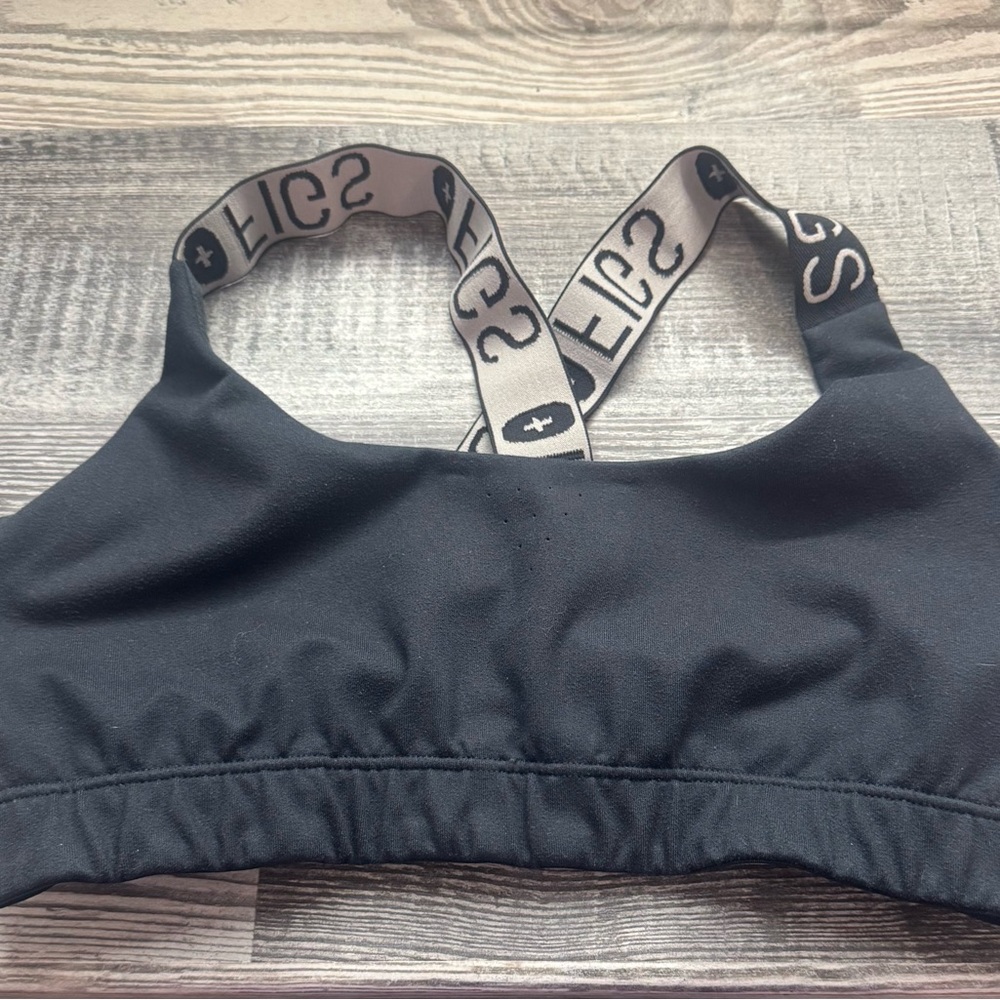 Figs Black Sports Bra